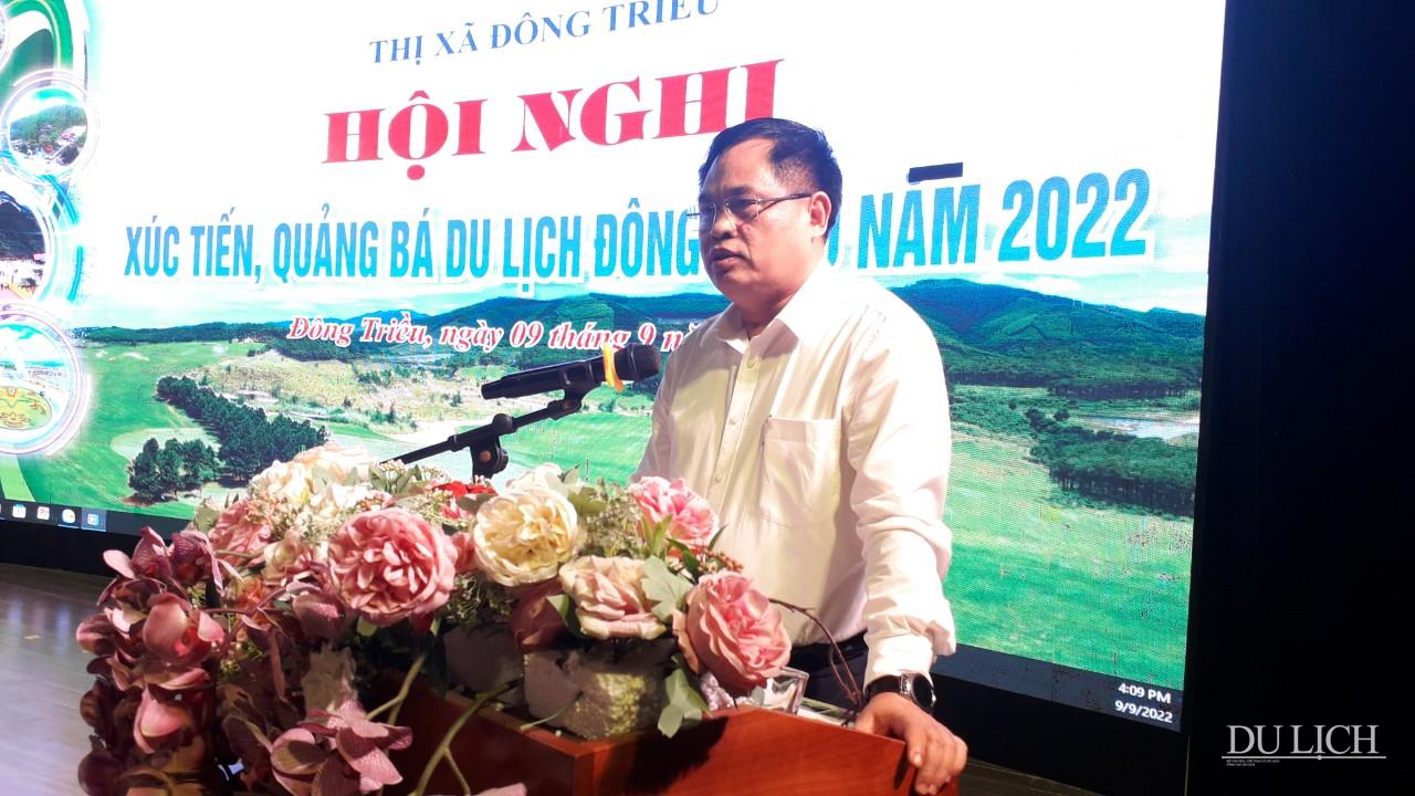 Giám đốc Sở Du lịch Quảng Ninh Phạm Ngọc Thủy phát biểu tại Hội nghị